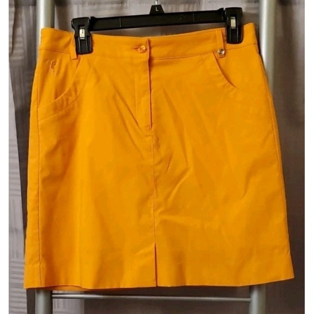 Golfino Skort Womens 6 Orange Pickleball Tennis Skirt Golf Sport